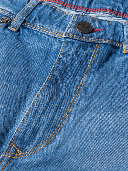 Men Smart Slim Fit Mid-Rise Light Fade Jeans