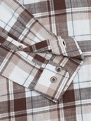 Men's Premium Oxford Checks Brown Shirt