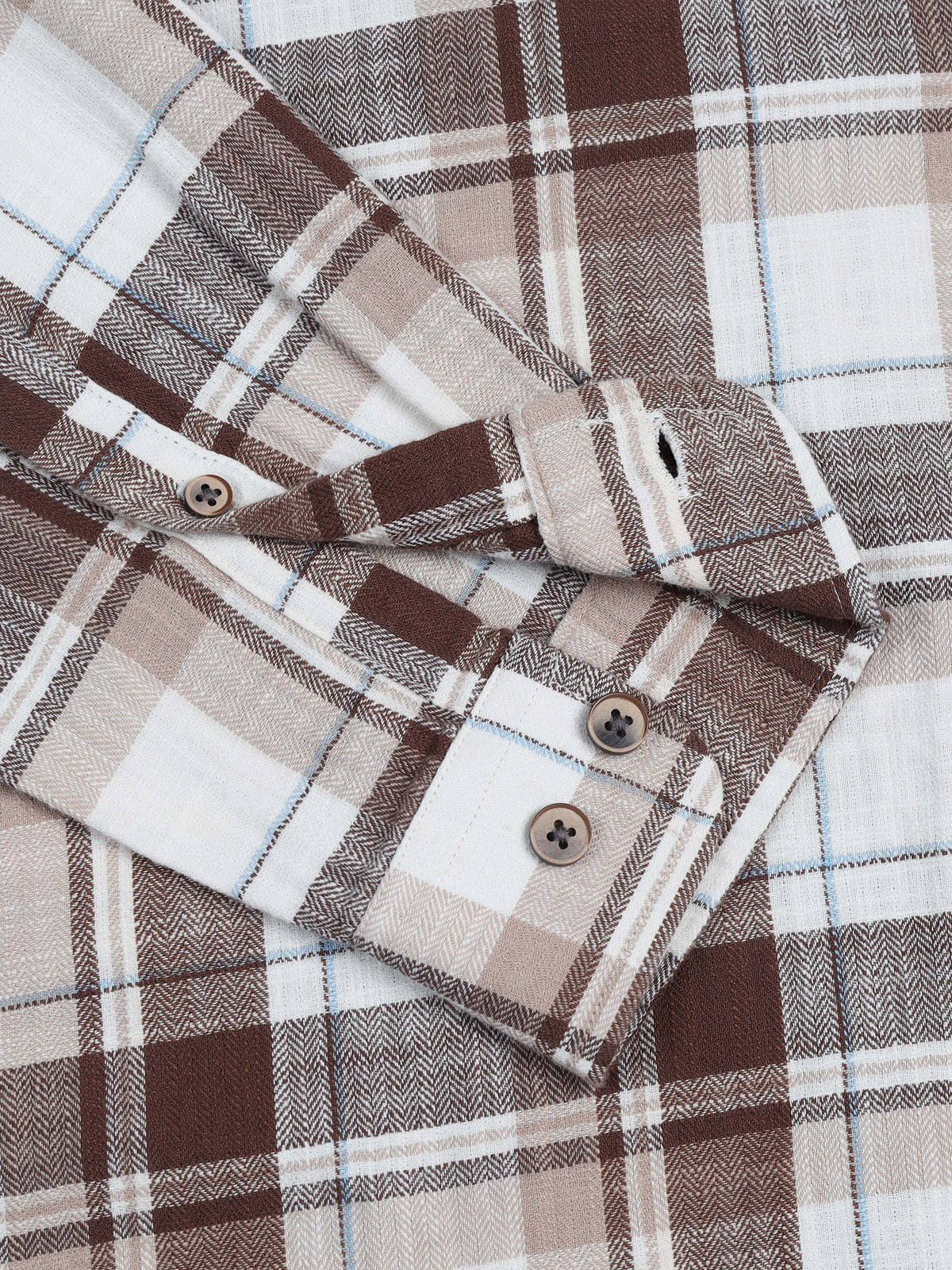 Men's Premium Oxford Checks Brown Shirt