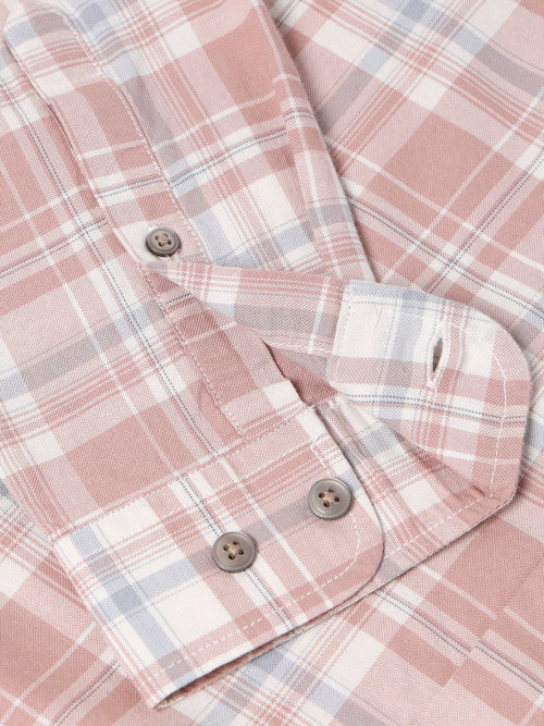 Men Smart Slim Fit Tartan Checks Checked Casual Shirt