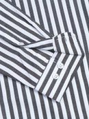 Men Stripes  Black Shirts