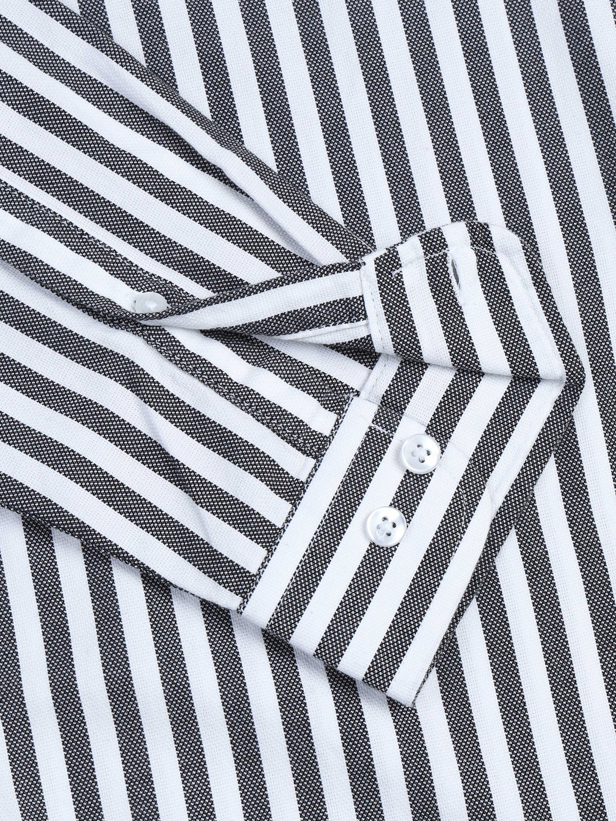 Men Stripes  Black Shirts