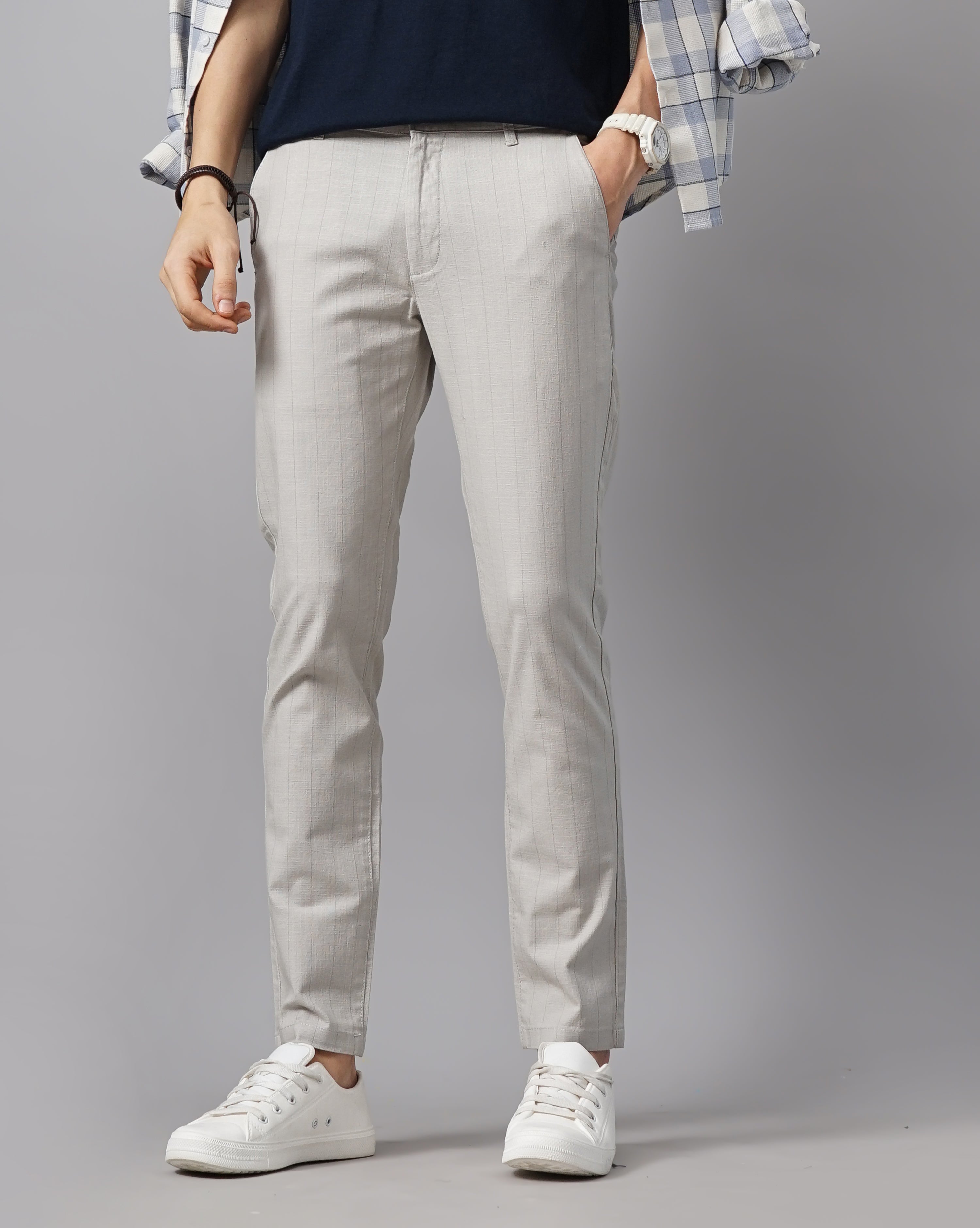 COTTON LINEN CHINOS