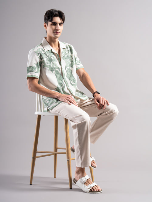 Men Smart Printed Casual Shirt