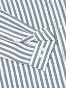 Men Stripes Green Shirts