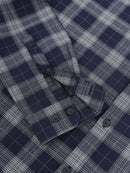 Men Smart Slim Fit Checked Casual Shirt