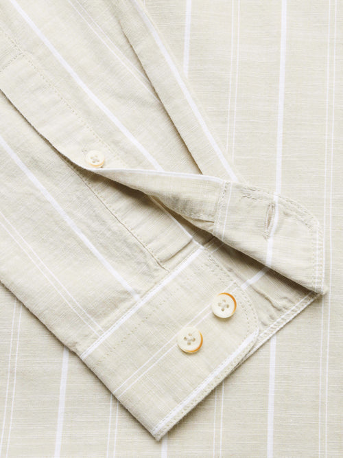 Men's Slim Fit Stripes Cotton Shirt