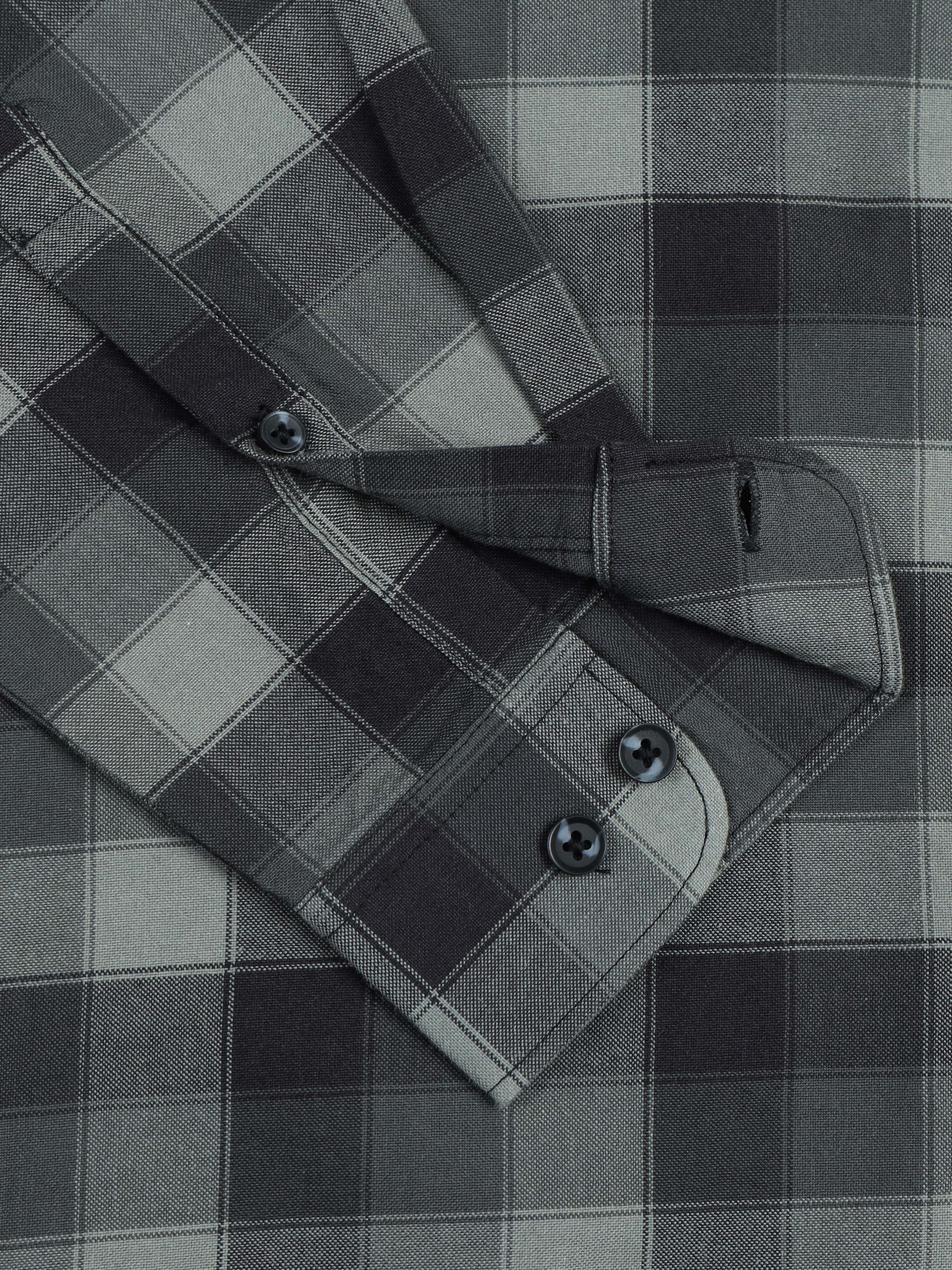 Men's Premium Oxford Checks Green Shirt