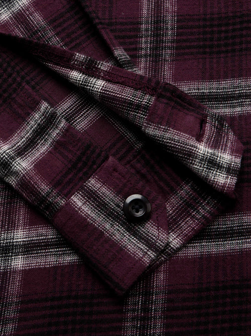 Men's Flannel Checked Slim Fit Shirt
