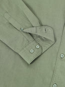 Men Smart Cotton Linen Slim Fit Shirt