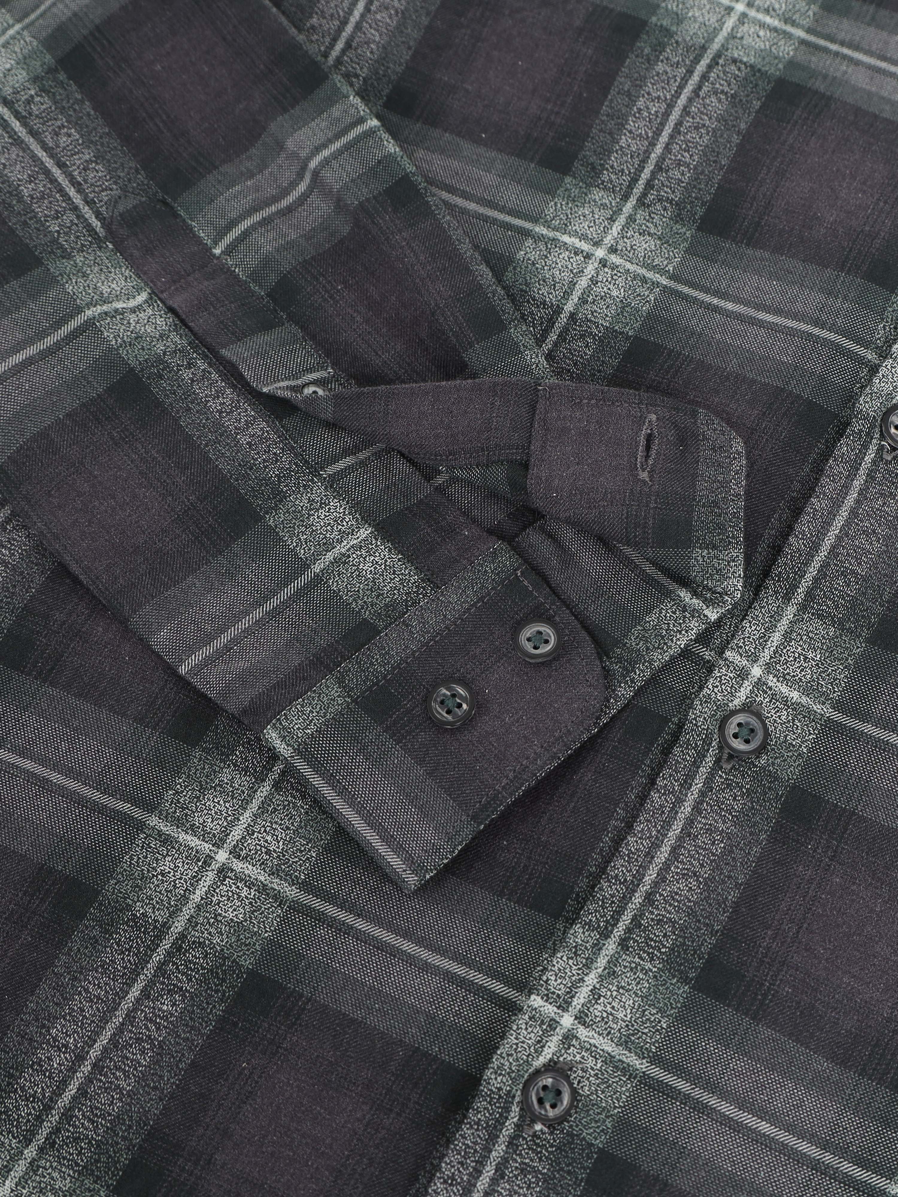 Men Smart Slim Fit Tartan Checks Checked Casual Shirt