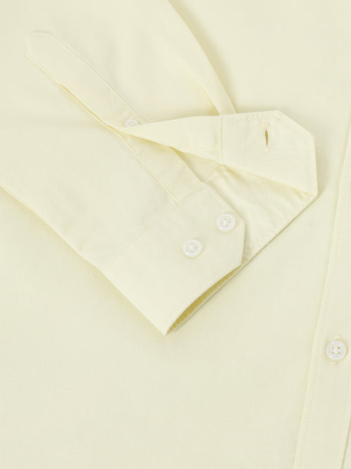 Men Oxford Embroidary Slim Fit Shirt