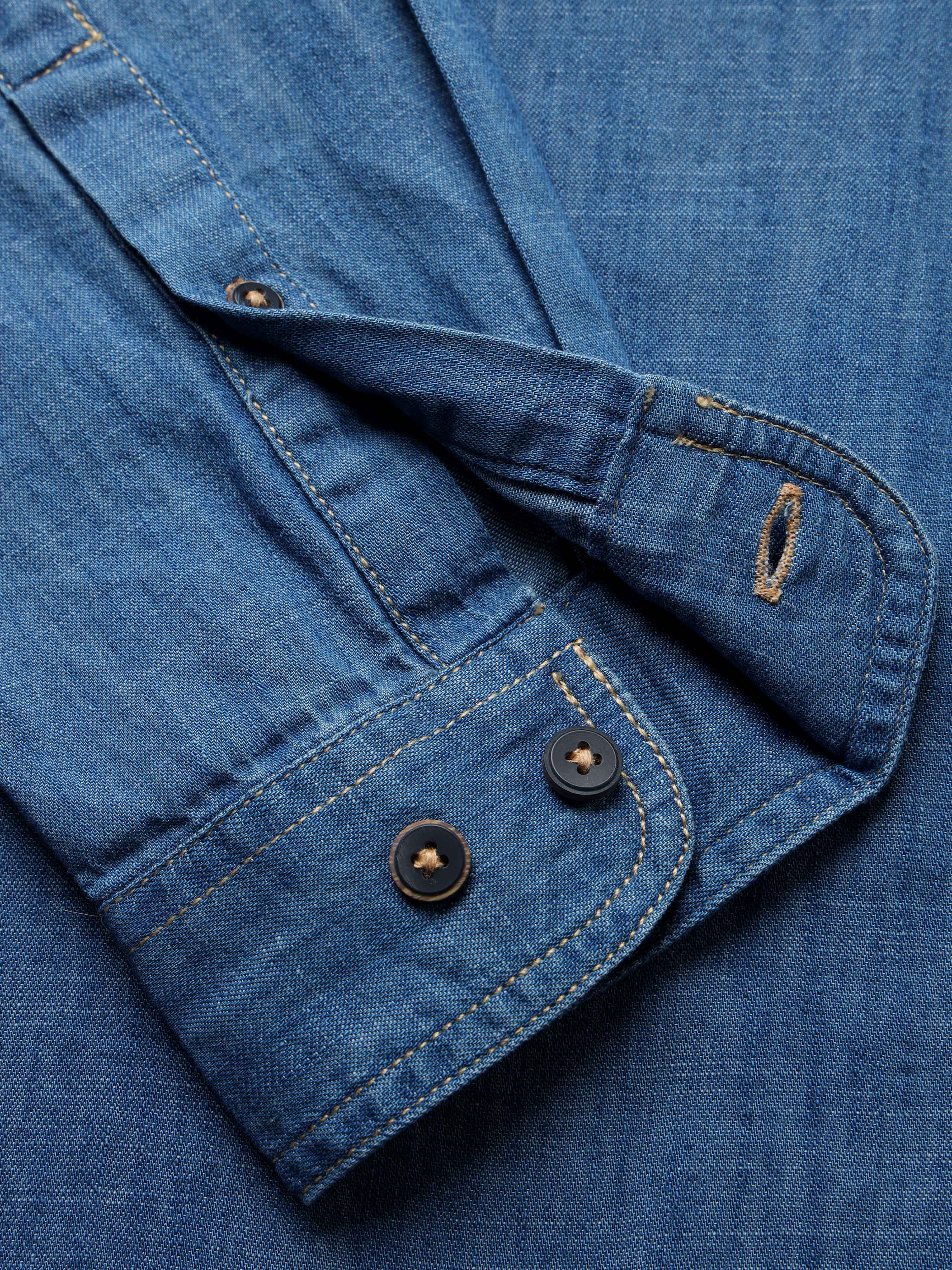 Men's Indigo Denim Slim Fit Shirt