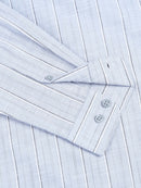 Men's Oxford Stripes Blue Shirt