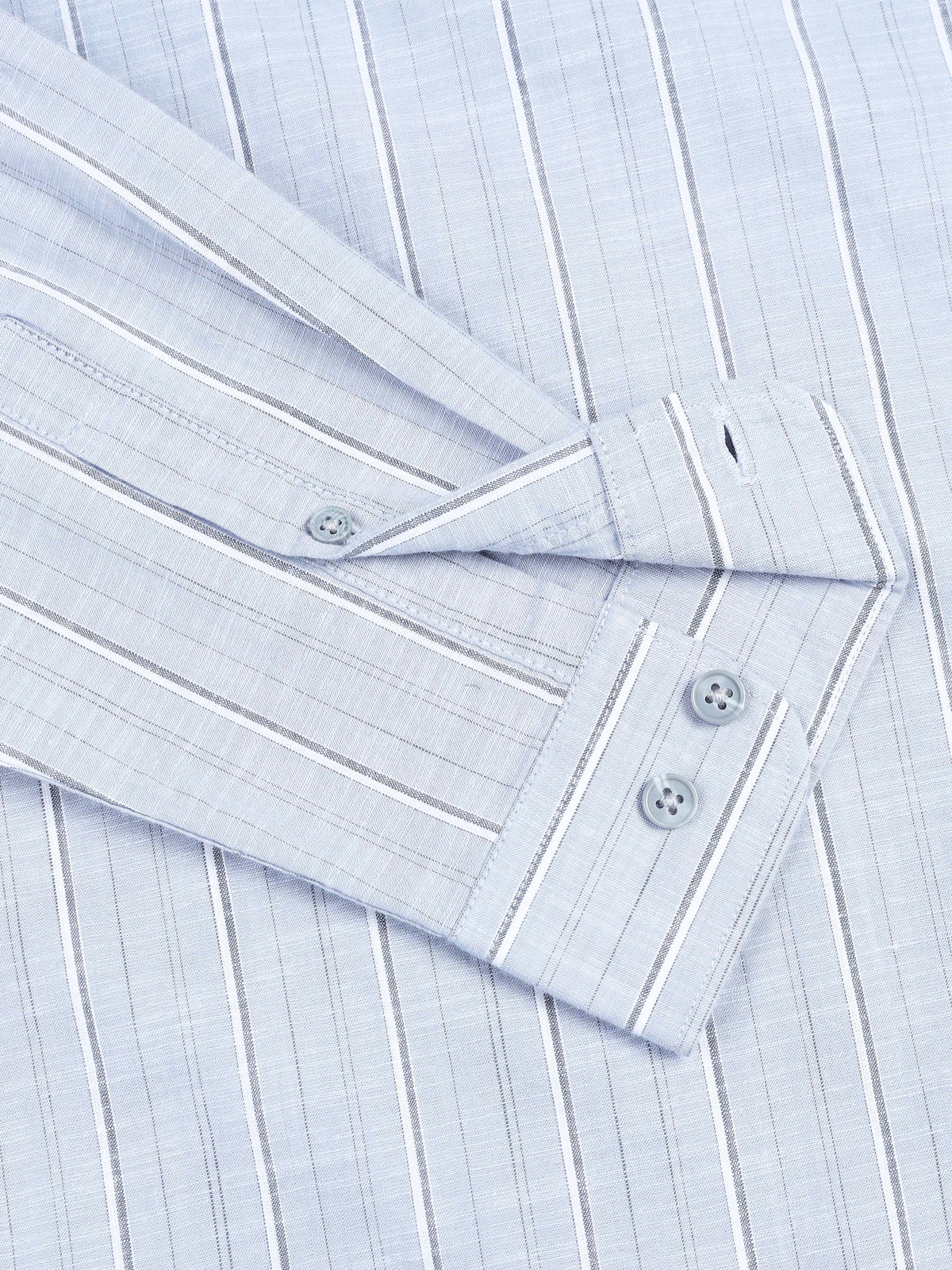 Men's Oxford Stripes Blue Shirt