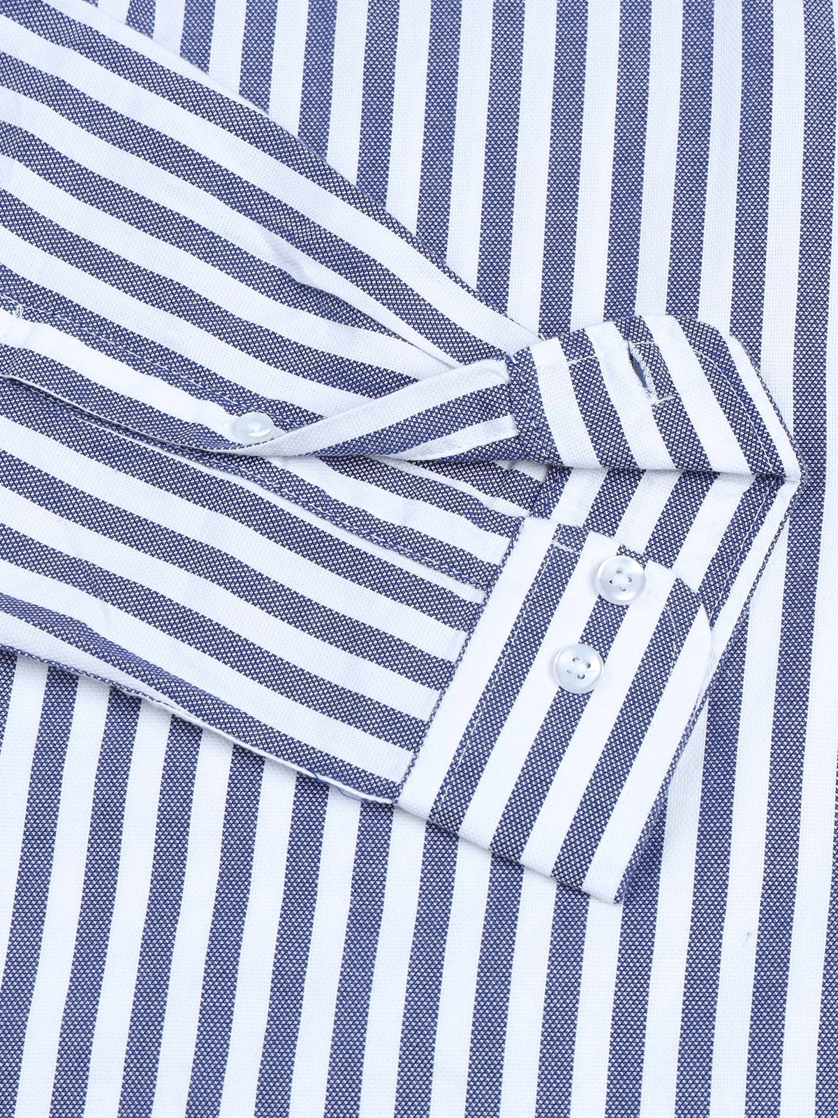Men Stripes Navy Shirts