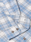 Men Smart Slim Fit Checked Casual Shirt