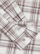 Men's Melange Twill Beige Checks Shirts