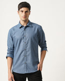 Men Regular Fit Seersucker Shirt