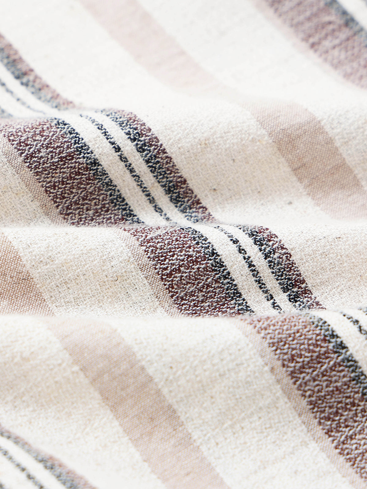Men's Cotton Linen Dobby Stripes Shirt