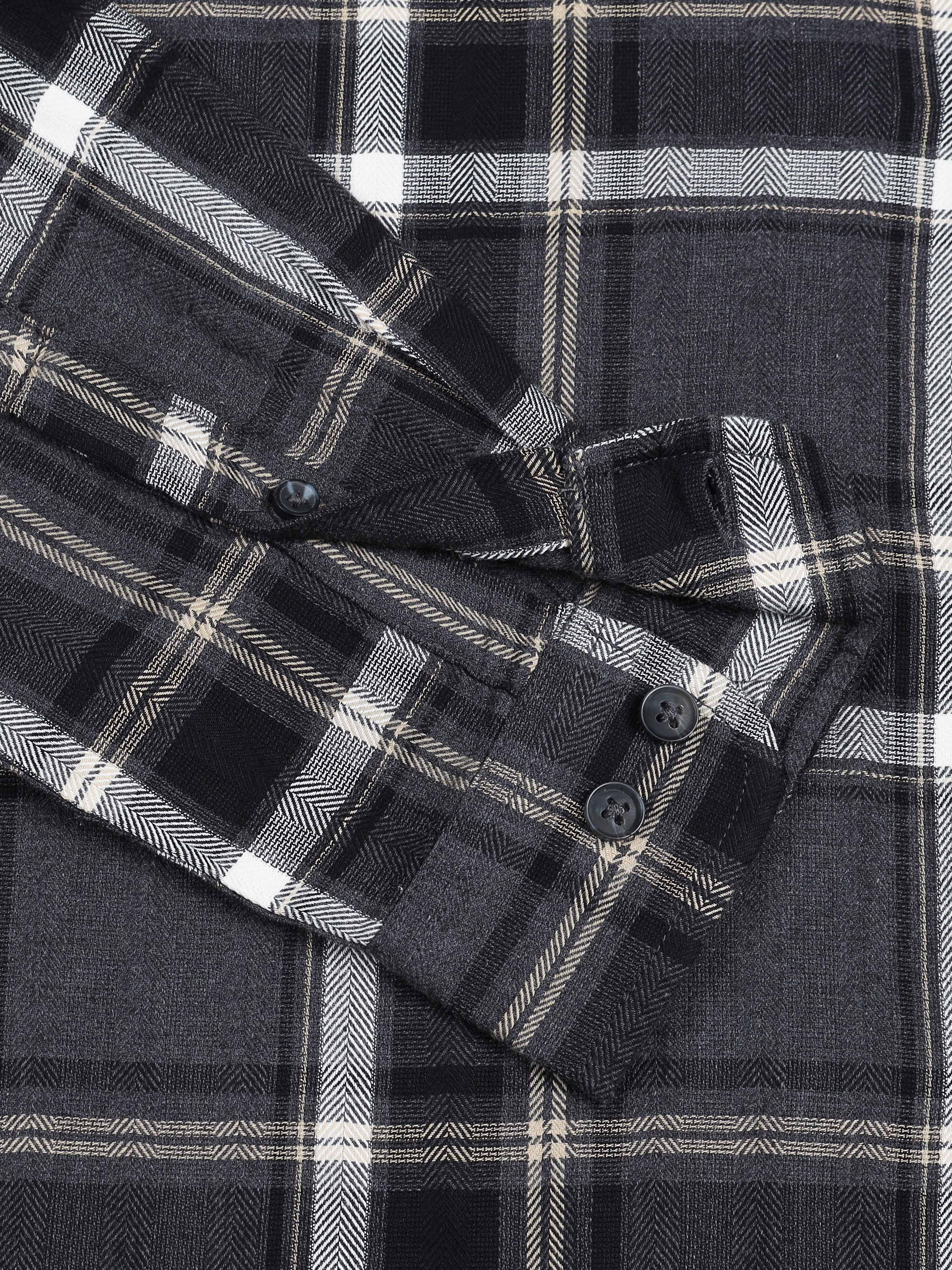 Men's Black Checks Shirt
