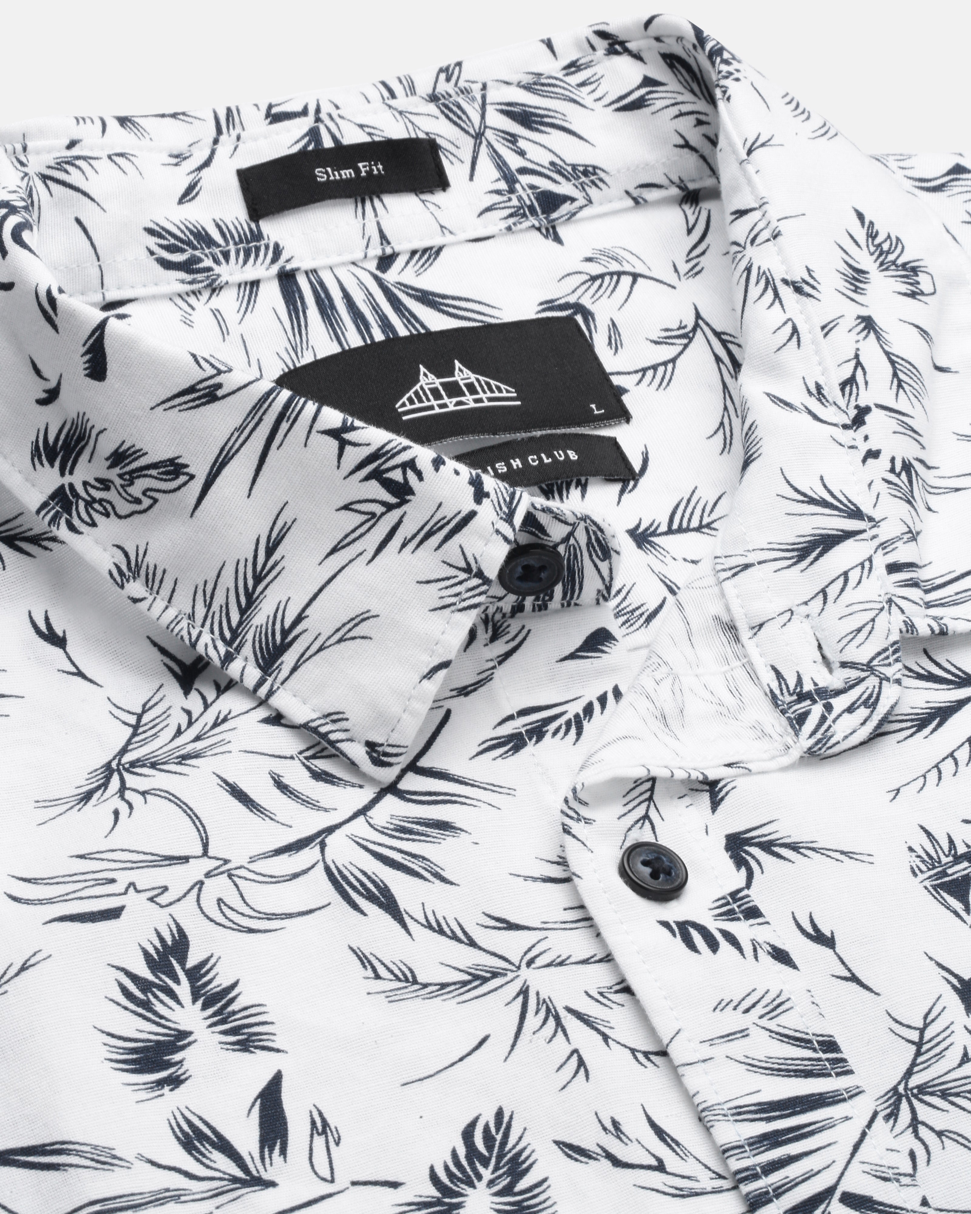 Men Standard Slim Fit Floral Opaque Printed Casual Shirt