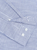 Men Stripes Navy Shirts