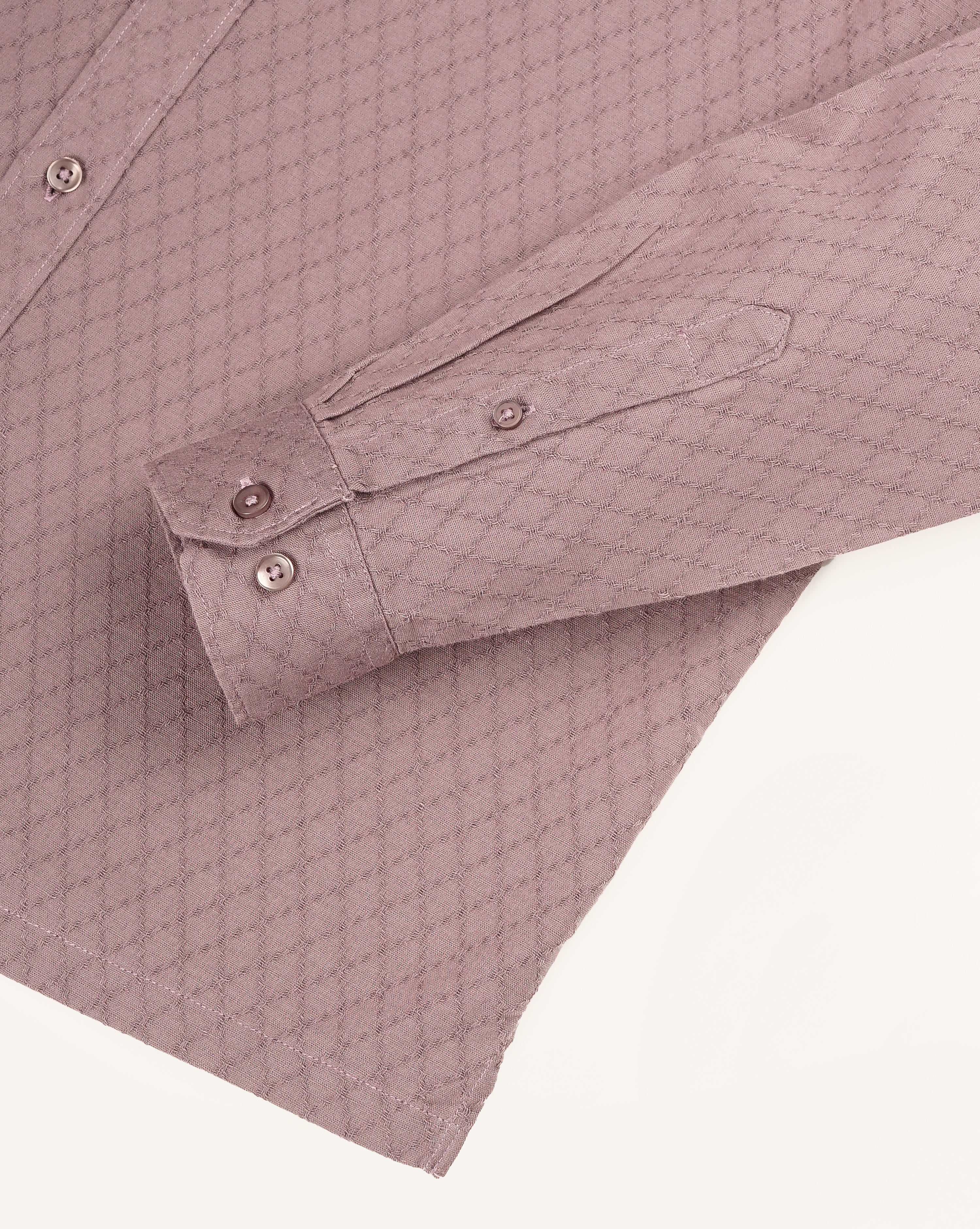 MEN'S SELF DESIGN REGULAR FIT SHIRT