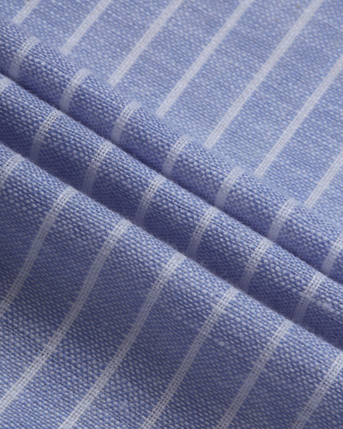 Smart Slim Fit Striped Button-Down Collar Cotton Casual Shirt