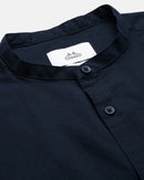 MEN'S SOLID SHIRT WITH MANDARIN COLLAR