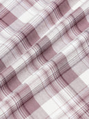 Men's Melange Twill Mauve Checks Shirts