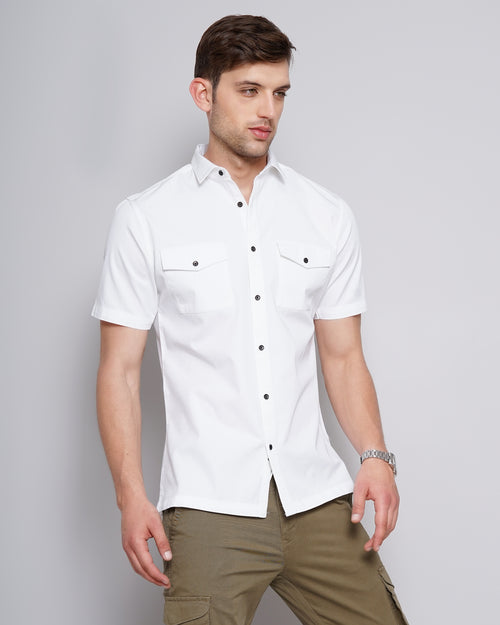 DOUBLE POCKET SLIM FIT SHIRT