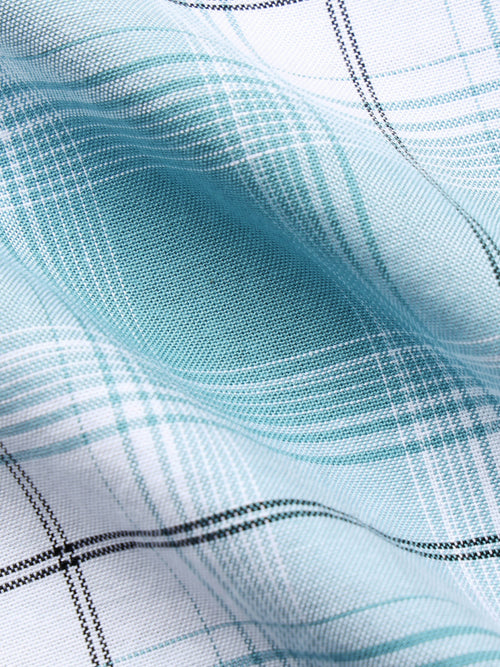 Men's Slim Fit Checked Cotton Shirt