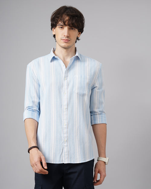 MEN'S REGULAR FIT STRIPES SHIRT