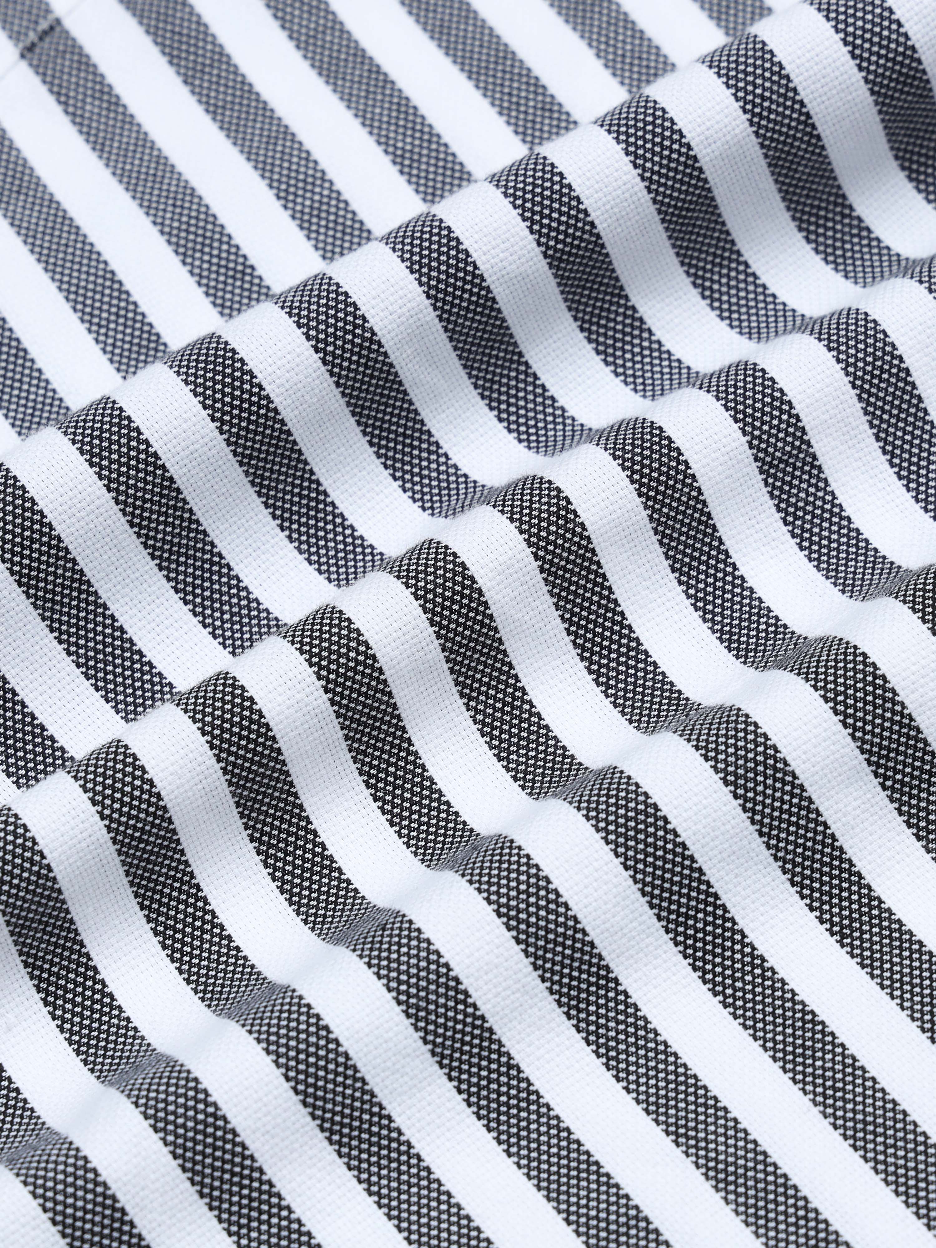Men Stripes  Black Shirts