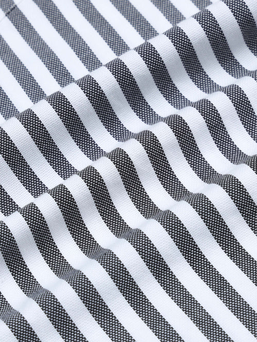 Men Stripes  Black Shirts