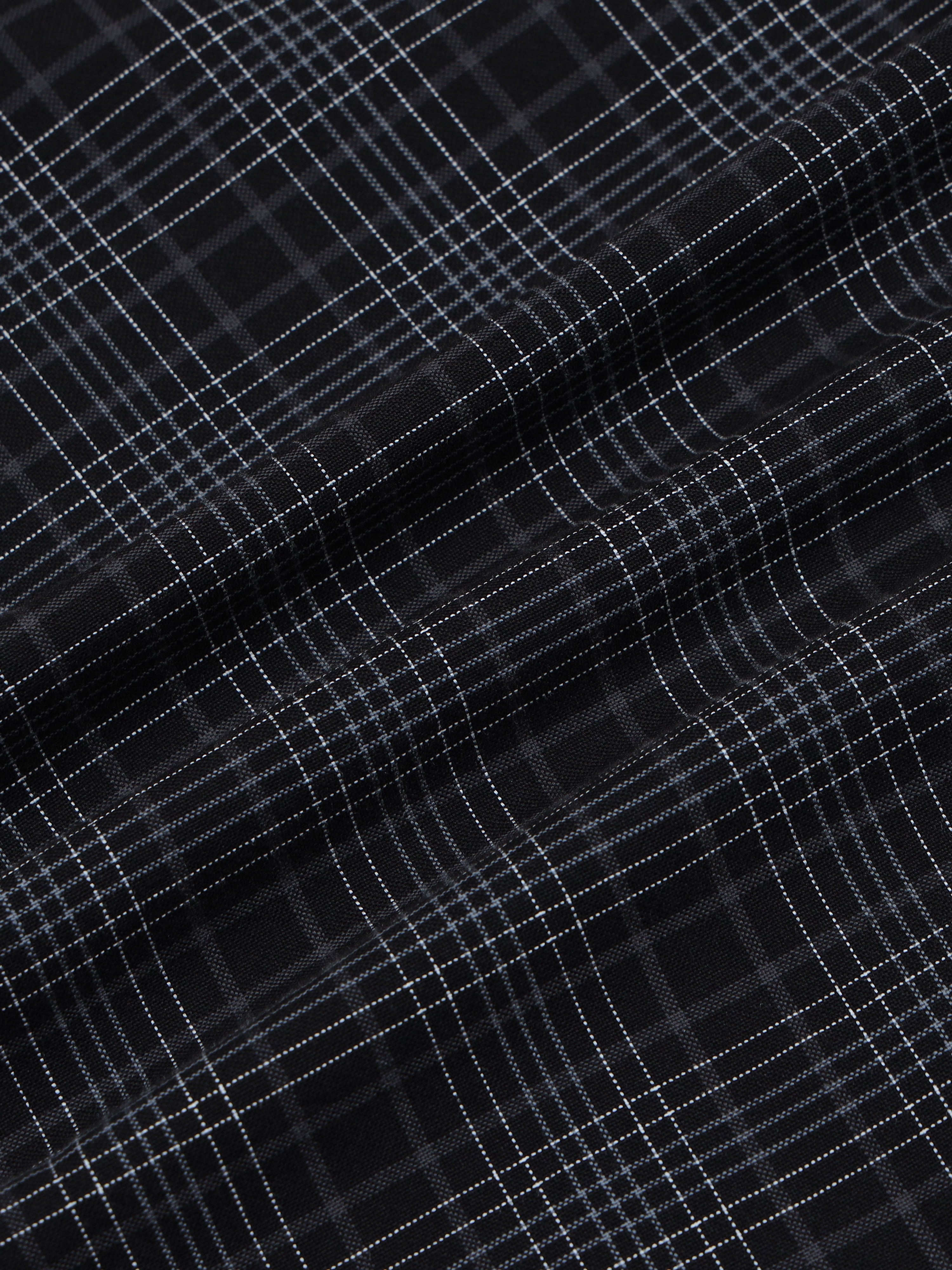 Men's Premium Oxford Black Checks Shirt
