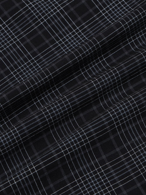 Men's Premium Oxford Black Checks Shirt