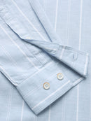 Men's Slim Fit Stripes Cotton Shirt