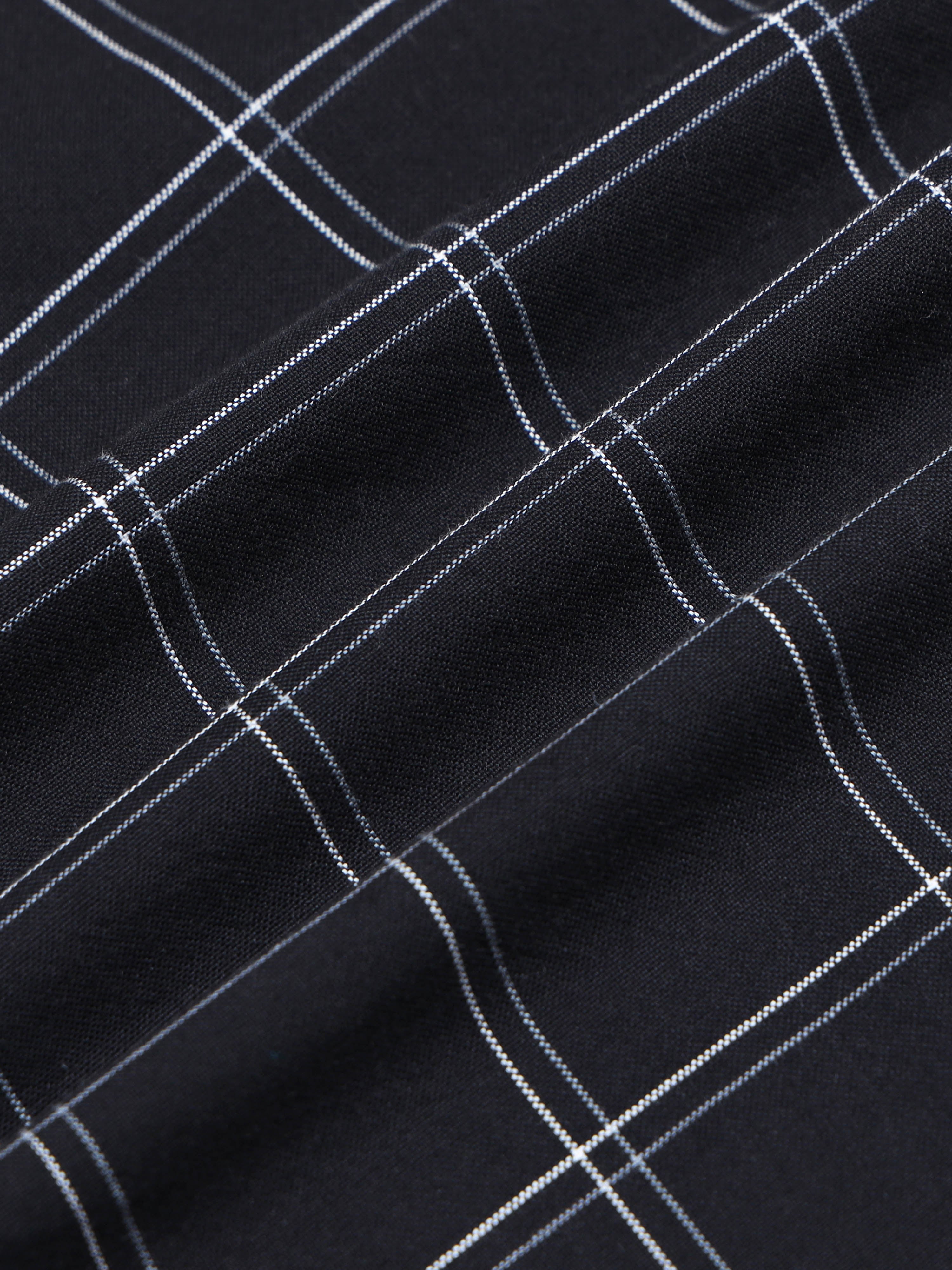 Men's Premium Oxford Black Checks Shirt