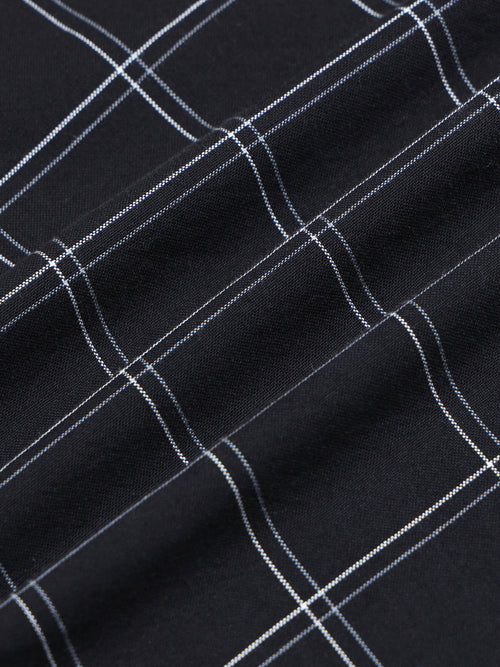 Men's Premium Oxford Black Checks Shirt