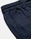 Men Ankle  Fit Smart Slim Fit Low-Rise Regular Trousers