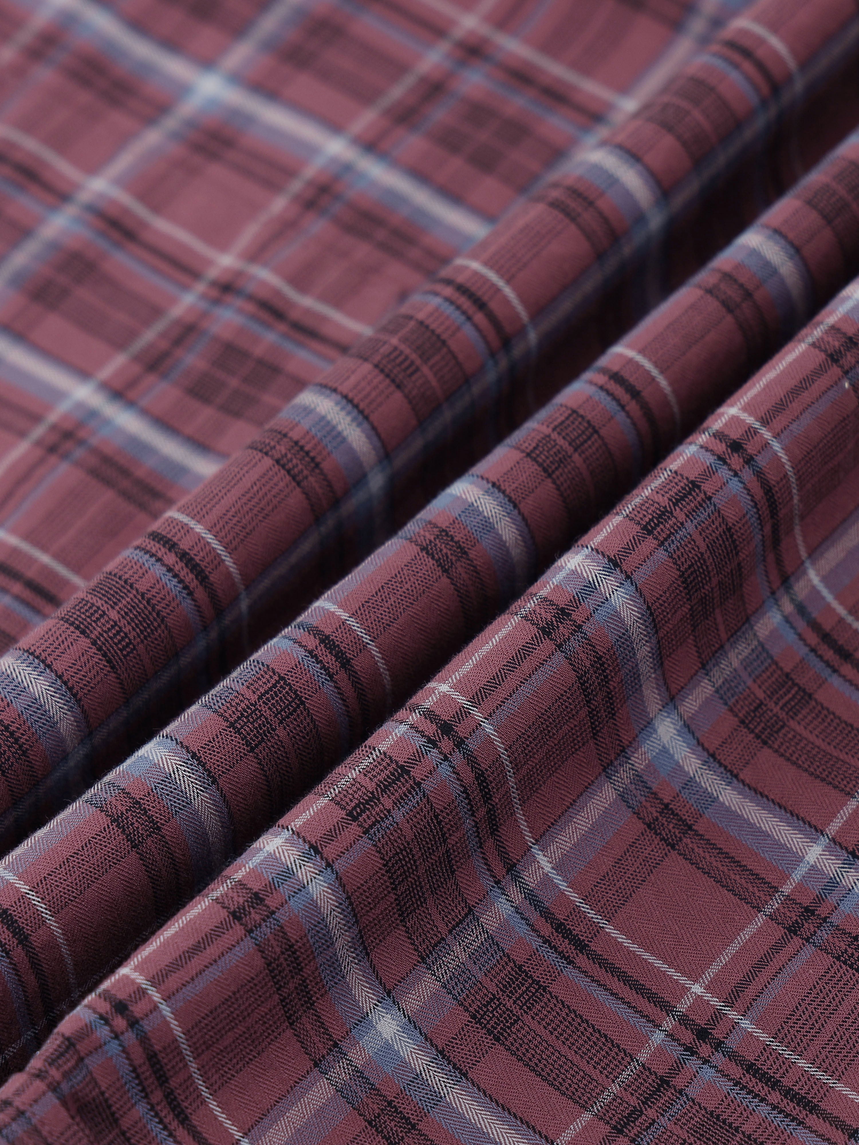 Men Smart Slim Fit Tartan Checks Checked Casual Shirt