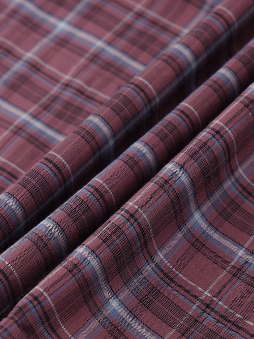 Men Smart Slim Fit Tartan Checks Checked Casual Shirt