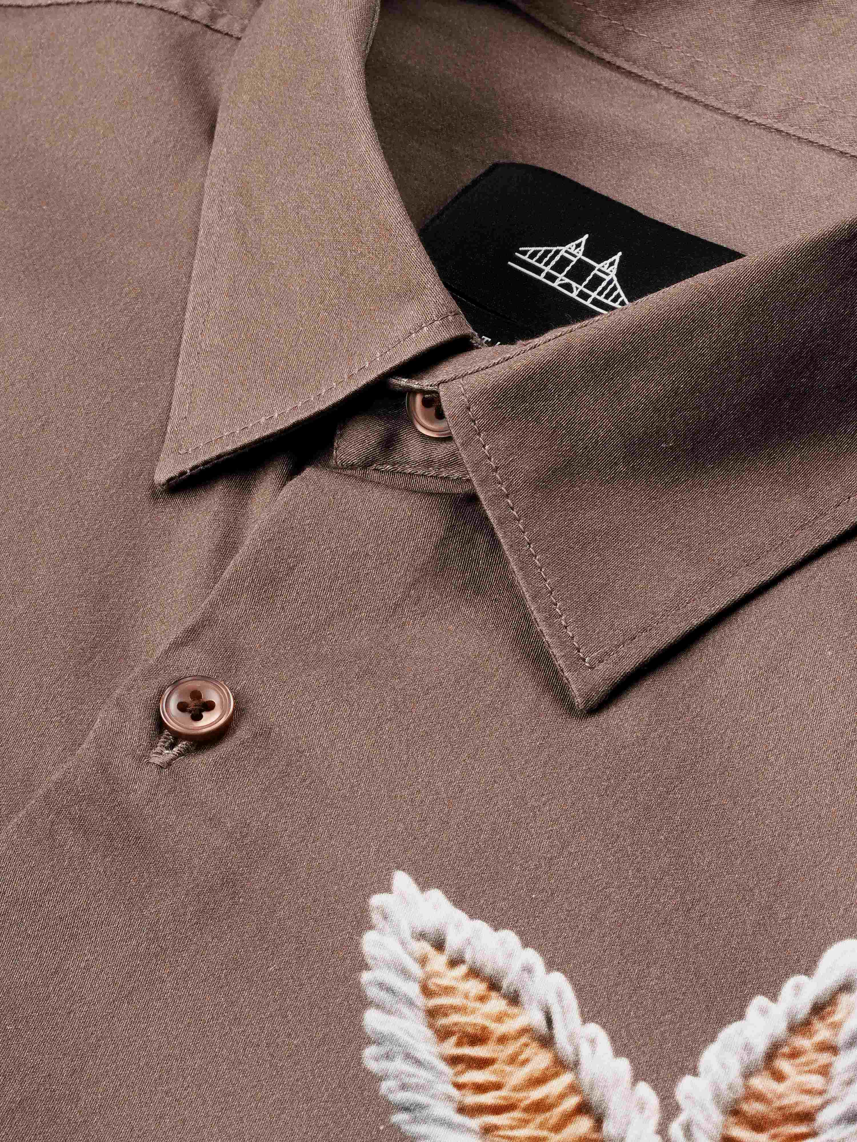 Men Smart Slim Fit Printed Casual Shirt