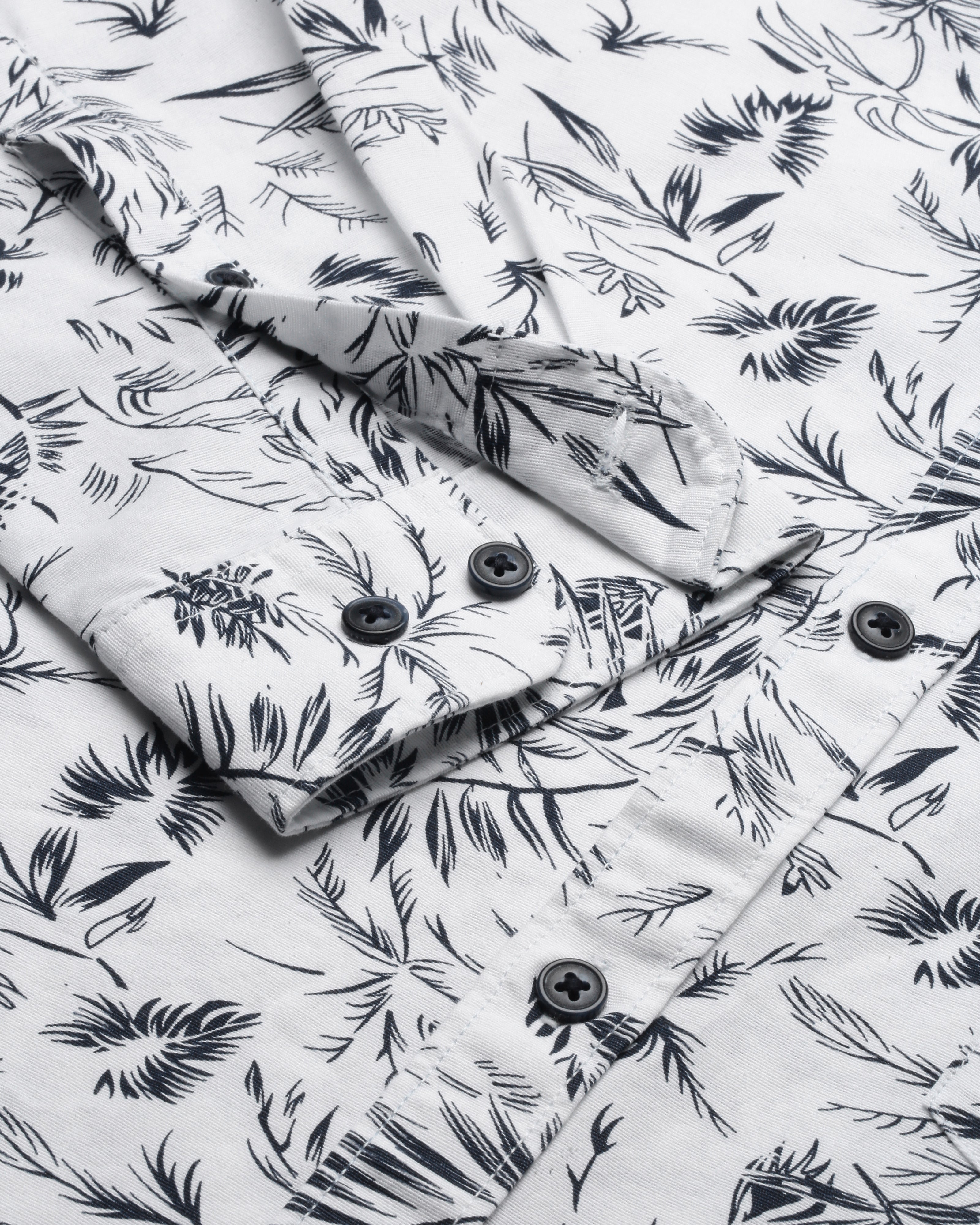 Men Standard Slim Fit Floral Opaque Printed Casual Shirt