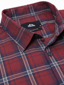 Men Smart Slim Fit Tartan Checks Checked Casual Shirt