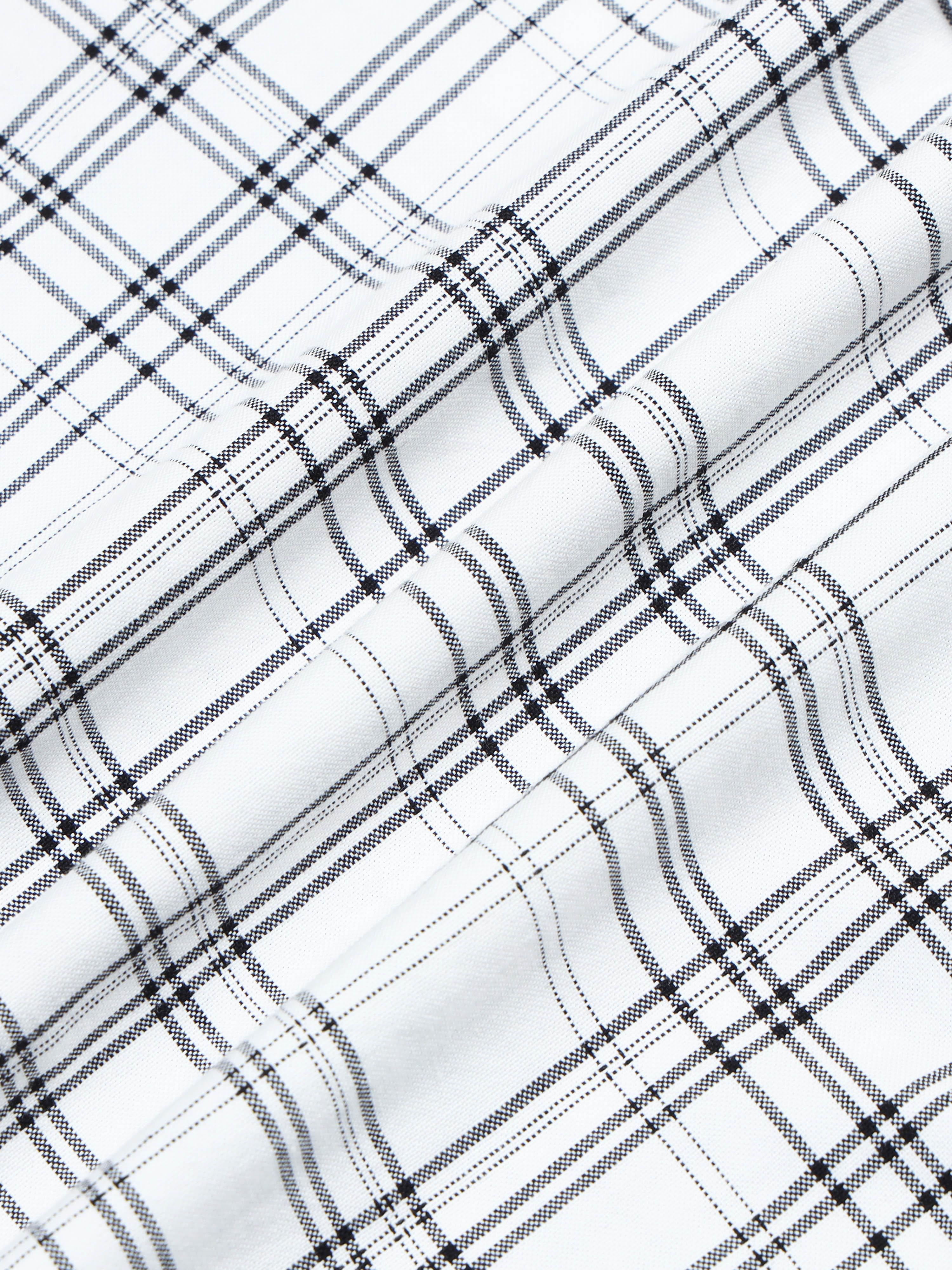 Men's Premium Oxford White Checks Shirt