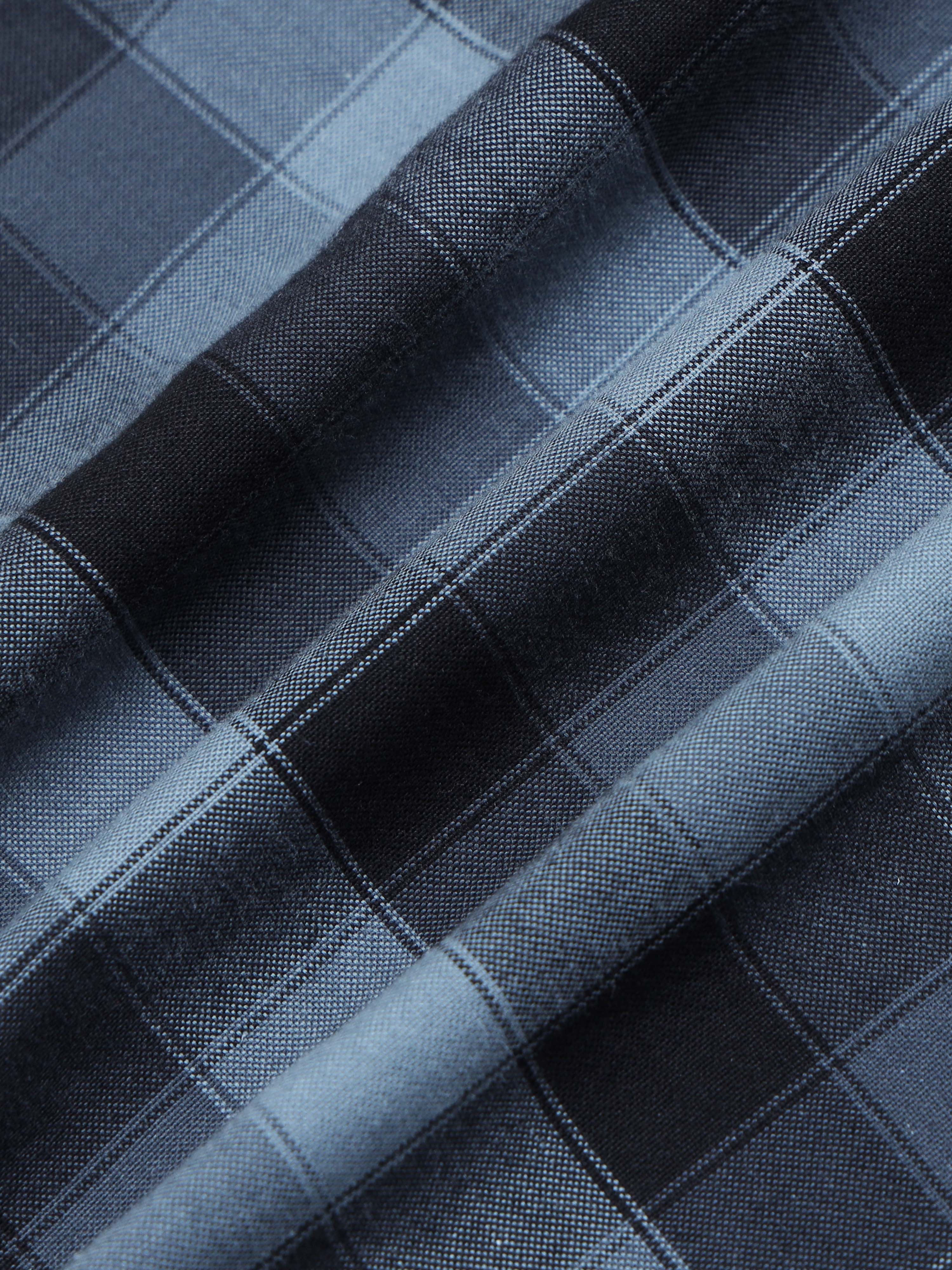 Men's Premium Oxford Blue Checks Shirt
