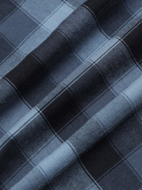 Men's Premium Oxford Blue Checks Shirt